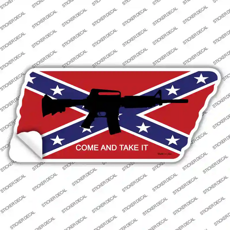 Come and Take It Novelty Tennessee Shape Sticker Decal Small