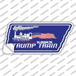 Trump Train Novelty Tennessee Shape Sticker Decal Small