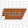 Appalachians Novelty Corrugated Tennessee Shape Sticker Decal Small