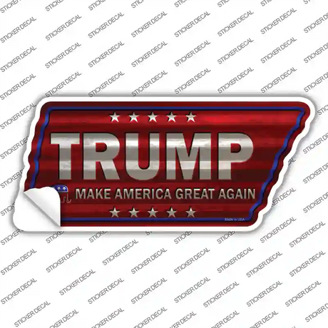 Trump Novelty Corrugated Tennessee Shape Sticker Decal Small