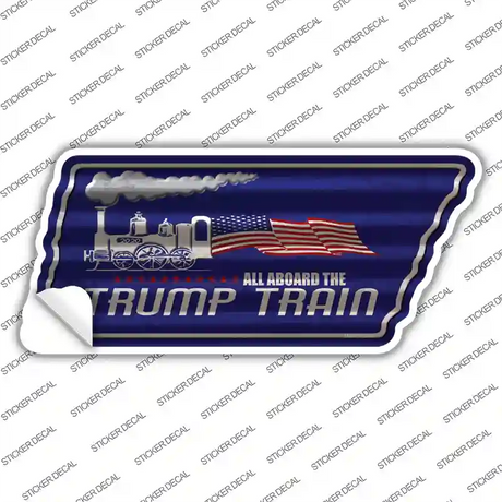 Trump Train Novelty Corrugated Tennessee Shape Sticker Decal Small