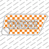 Tennessee Checkerboard Novelty Tennessee Shape Sticker Decal Small