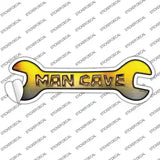 Man Cave Novelty Wrench Sticker Decal Small