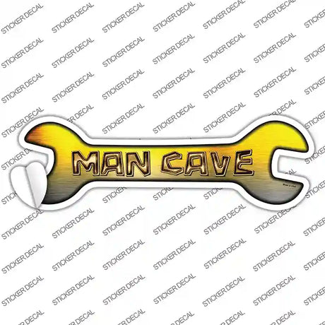 Man Cave Novelty Wrench Sticker Decal Small