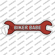 Biker Babe Novelty Wrench Sticker Decal Small