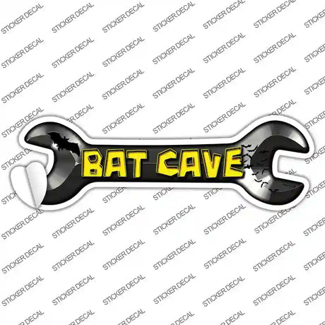 Bat Cave Novelty Wrench Sticker Decal Small