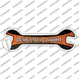 Designated Asshole Novelty Wrench Sticker Decal