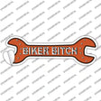 Biker Bitch Novelty Wrench Sticker Decal Small