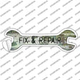 Fix and Repair Novelty Wrench Sticker Decal