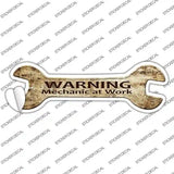 Mechanic At Work Novelty Wrench Sticker Decal