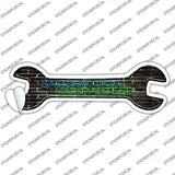 Satisfaction Guaranteed Novelty Wrench Sticker Decal