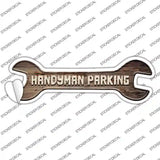 Handyman Parking Novelty Wrench Sticker Decal