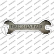Dads Garage Novelty Wrench Sticker Decal
