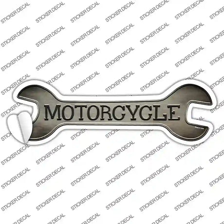 Motorcycle Novelty Wrench Sticker Decal Small