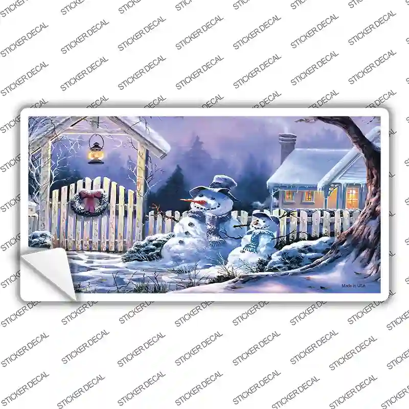 Snowmen Novelty Sticker Decal