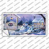 Snowmen Novelty Sticker Decal Small