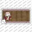 Santa With Rag Doll Novelty Sticker Decal Small