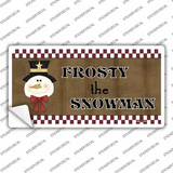 Frosty The Snowman Novelty Sticker Decal Small