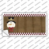 Snowman Offset Novelty Sticker Decal Small