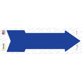 Blue Novelty Arrow Sticker Decal