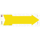 Yellow Novelty Arrow Sticker Decal
