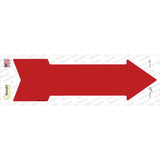 Red Novelty Arrow Sticker Decal