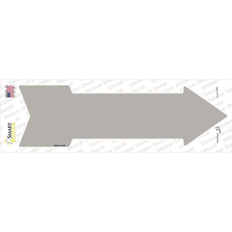 Gray Novelty Arrow Sticker Decal