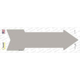 Gray Novelty Arrow Sticker Decal