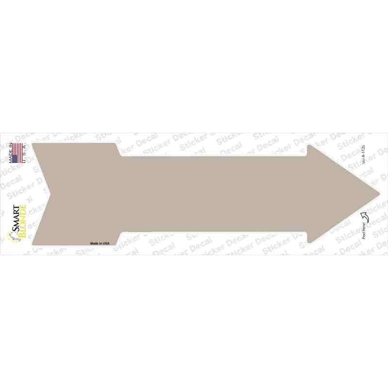 Tan Novelty Arrow Sticker Decal