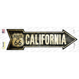Vintage Route 66 California Novelty Arrow Sticker Decal