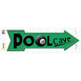 Pool Cave Novelty Arrow Sticker Decal Small