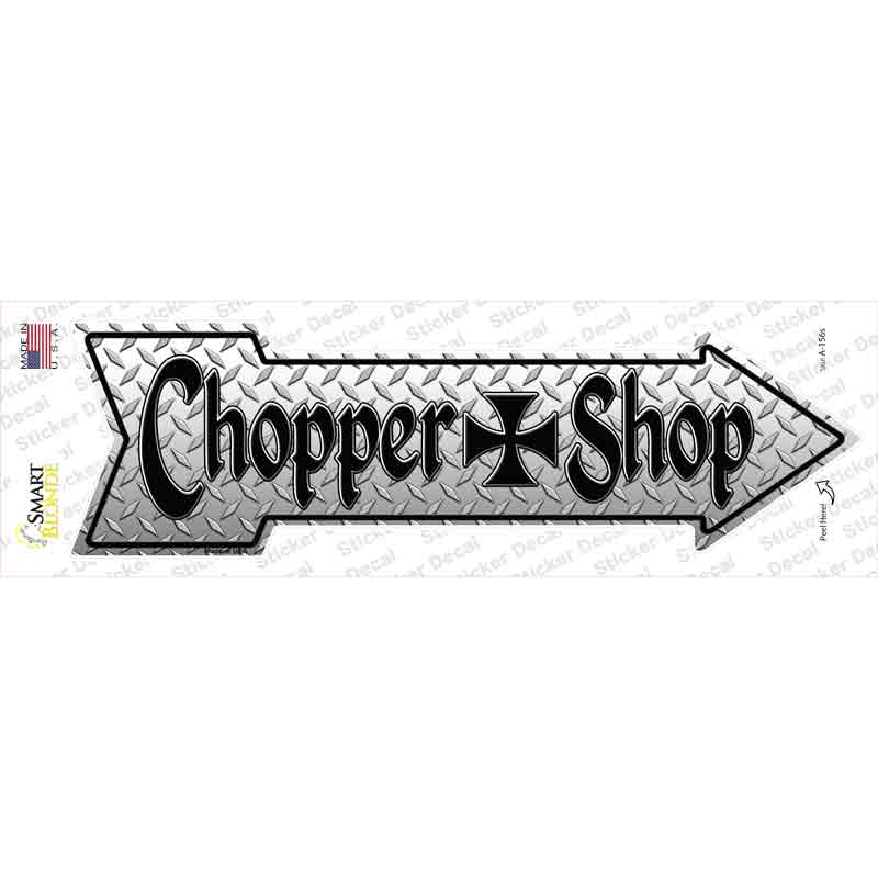 Chopper Shop Novelty Arrow Sticker Decal Small