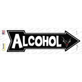 Alcohol Novelty Arrow Sticker Decal Small