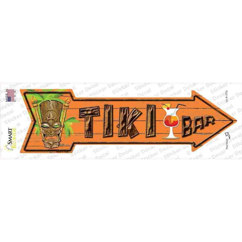 Tiki Bar Novelty Arrow Sticker Decal Small