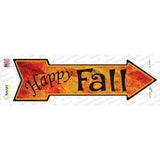 Happy Fall Novelty Arrow Sticker Decal Small