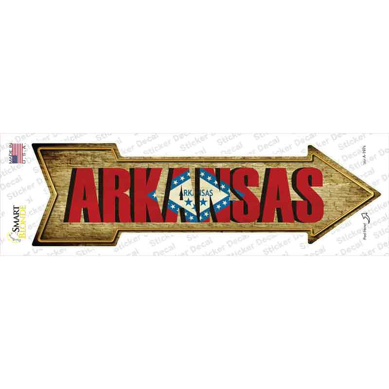 Arkansas Novelty Arrow Sticker Decal