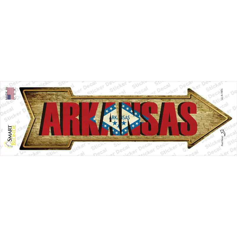 Arkansas Novelty Arrow Sticker Decal Small