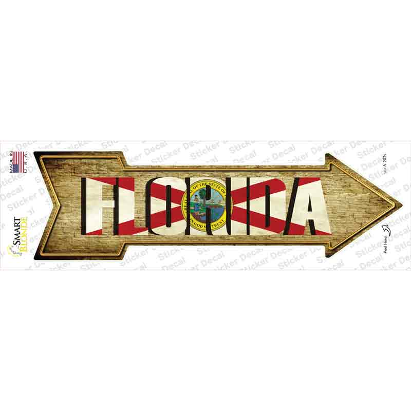 Florida Novelty Arrow Sticker Decal Small