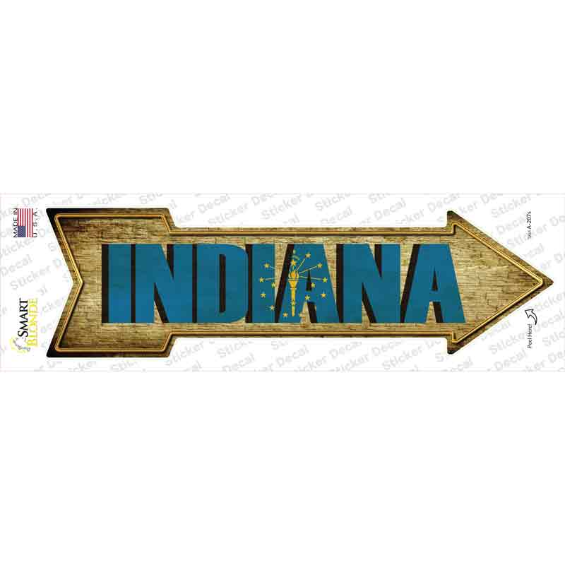 Indiana Novelty Arrow Sticker Decal Small