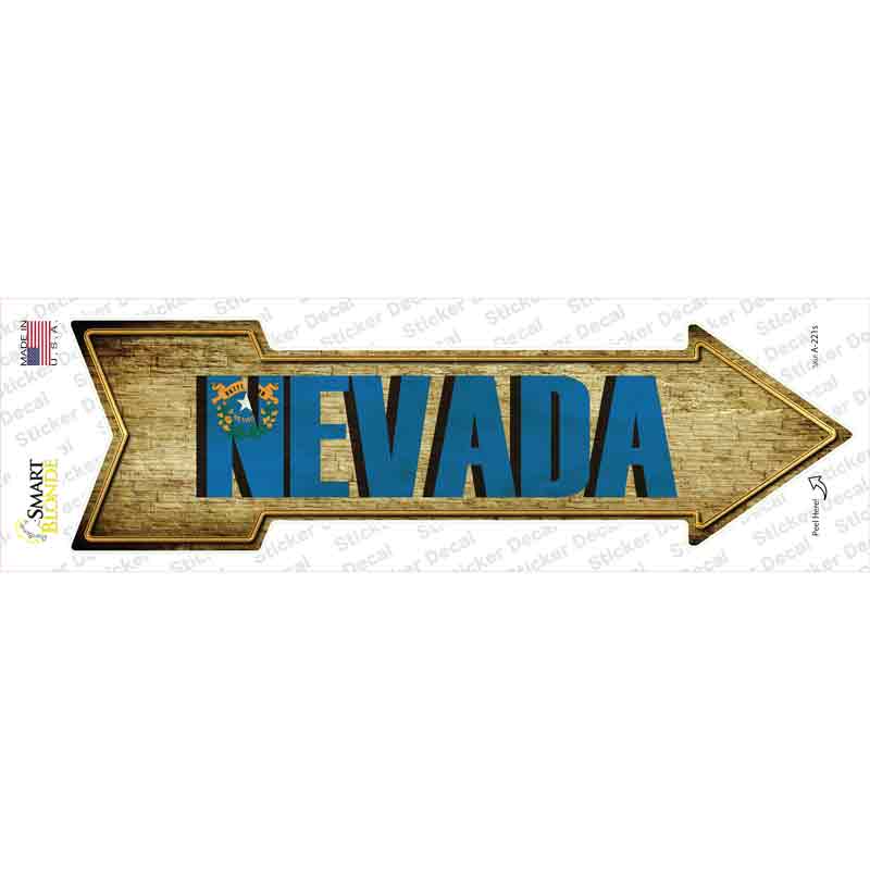 Nevada Novelty Arrow Sticker Decal Small