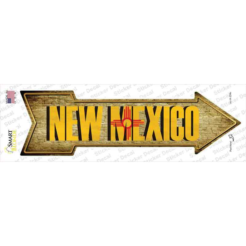 New Mexico Novelty Arrow Sticker Decal Small