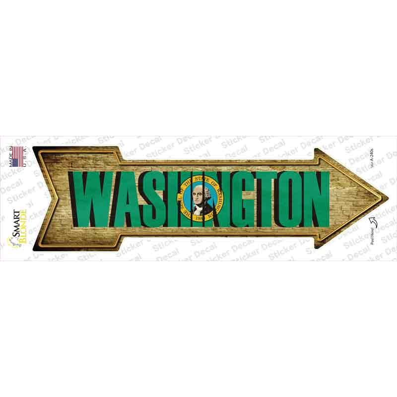 Washington Novelty Arrow Sticker Decal Small