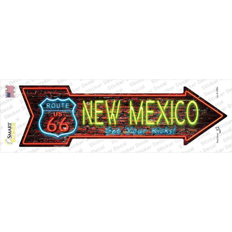 New Mexico Neon Novelty Arrow Sticker Decal Small