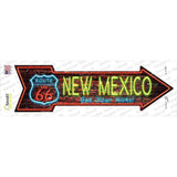 New Mexico Neon Novelty Arrow Sticker Decal Small