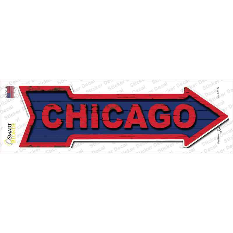 Chicago Novelty Arrow Sticker Decal Small