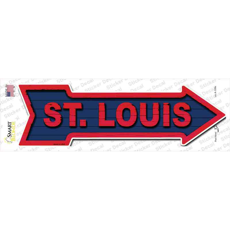 St Louis Novelty Arrow Sticker Decal Small