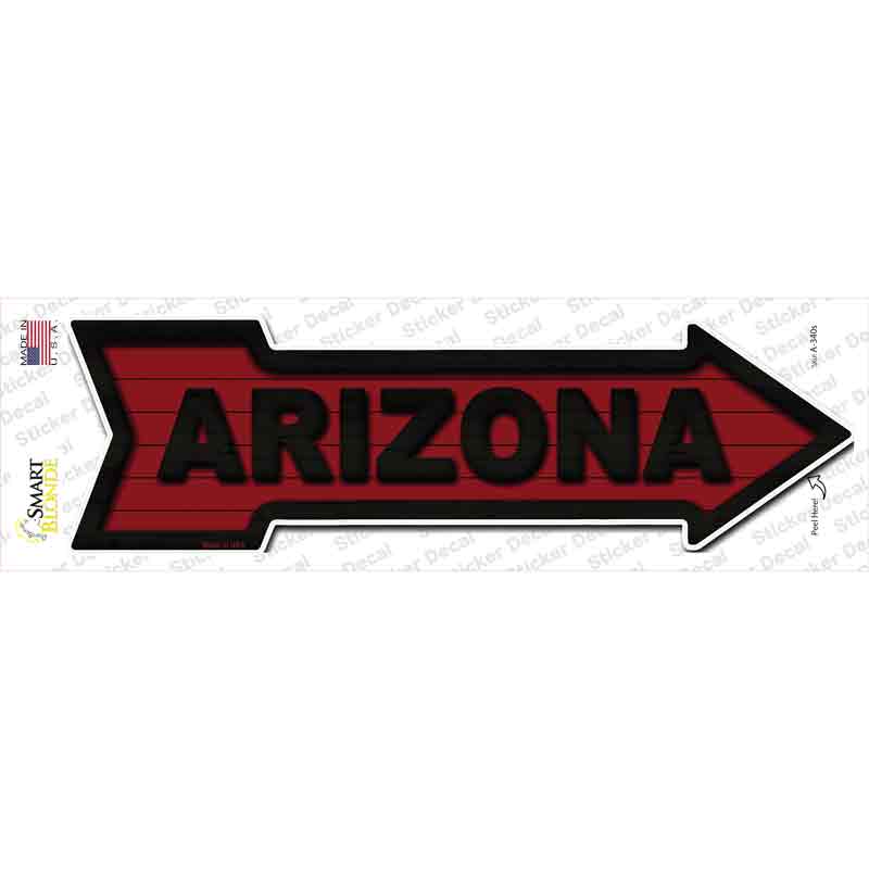 Arizona Colors Novelty Arrow Sticker Decal