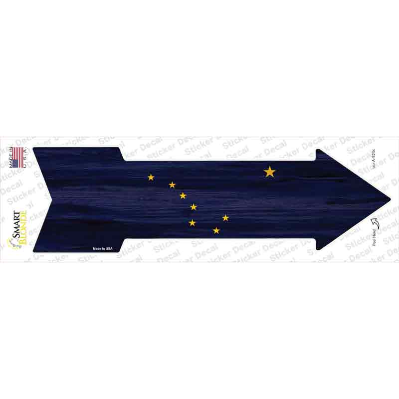 Alaska State Flag Novelty Arrow Sticker Decal Small