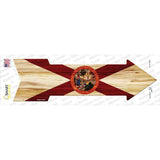 Florida State Flag Novelty Arrow Sticker Decal Small