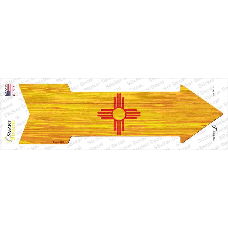 New Mexico State Flag Novelty Arrow Sticker Decal Small